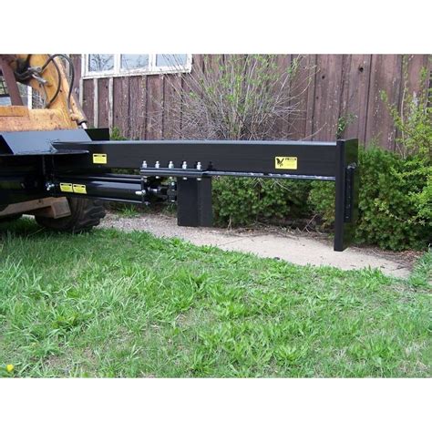 screw log splitter skid steer|best skid steer splitter attachments.